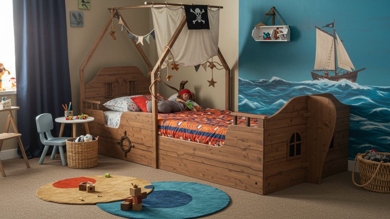 1. Dekorasi Kamar Anak Ala Bajak Laut