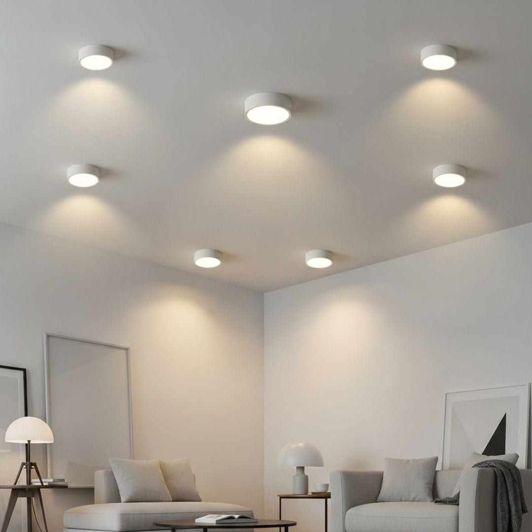 4. Desain Lampu Plafon Rumah Bulat