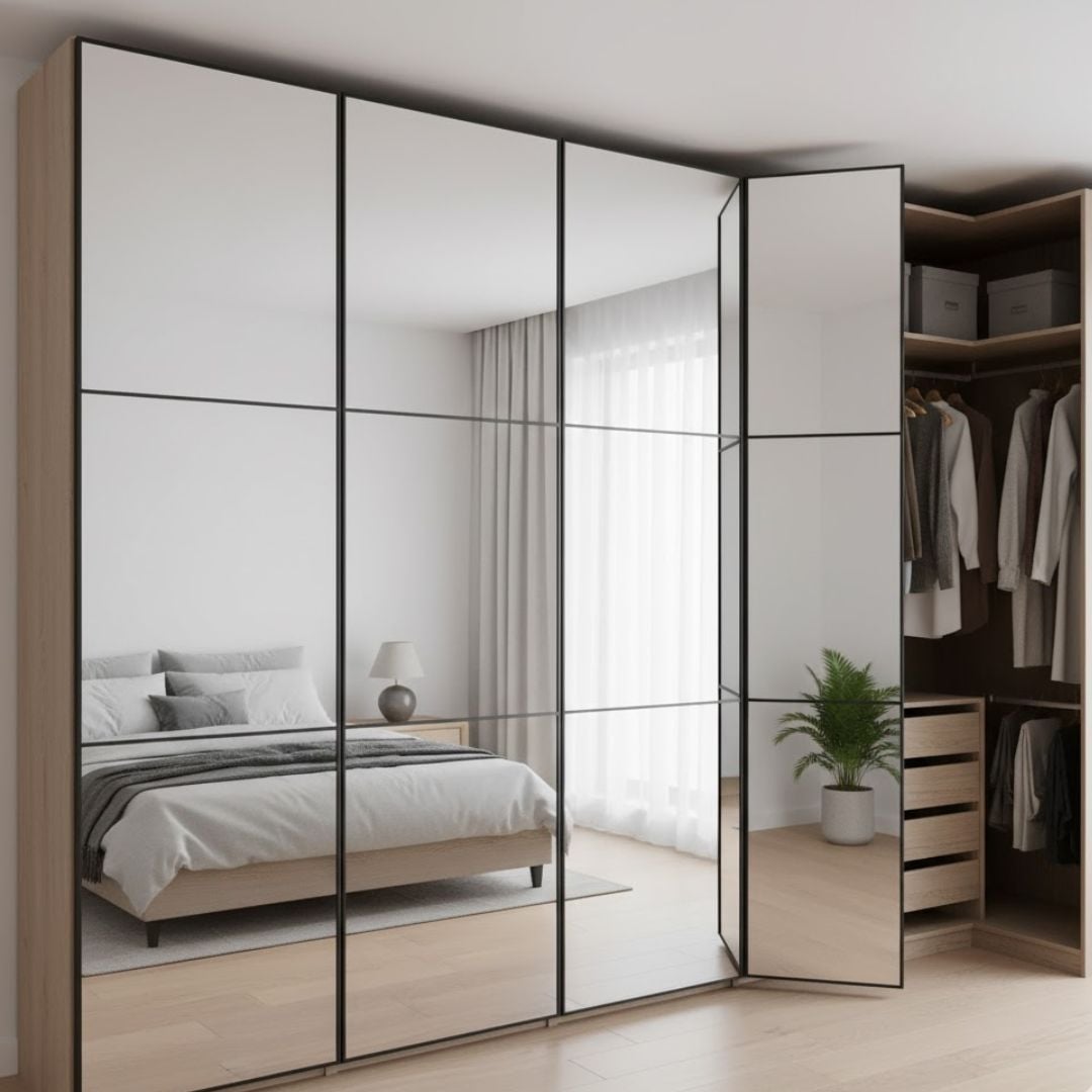 7. Desain Pintu Lipat untuk Lemari Baju