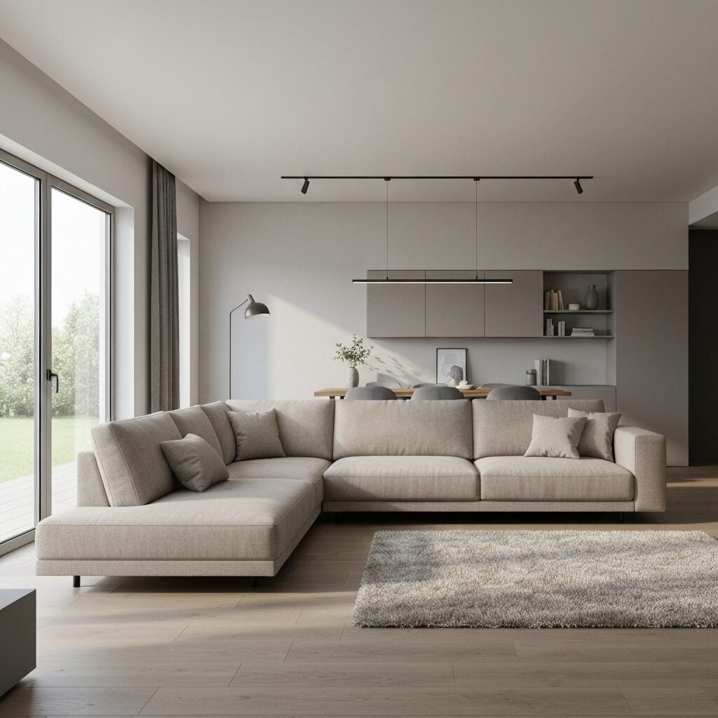 Model Sofa Sudut (L-Shape) Minimalis