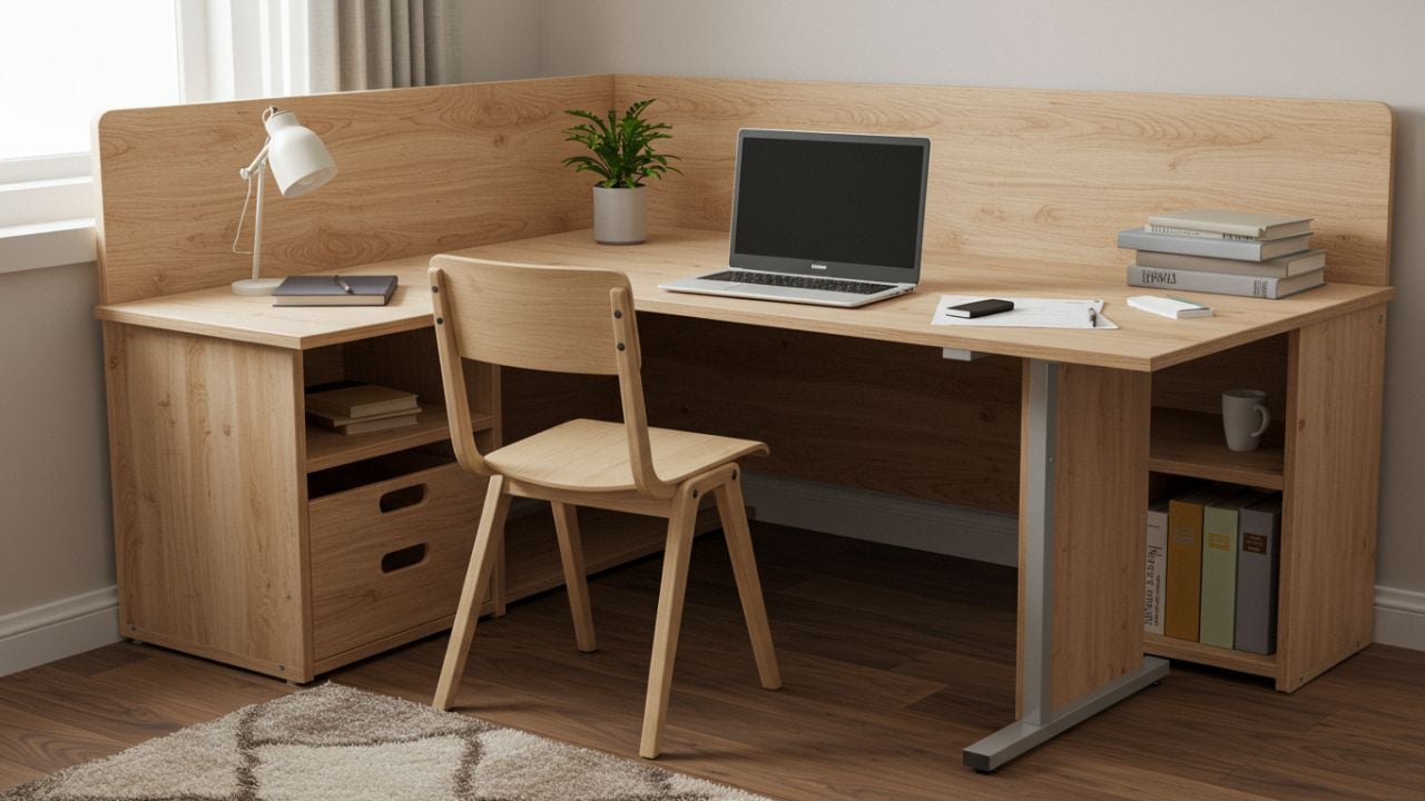 7. Meja Kerja Sekaligus Ranjang Tidur