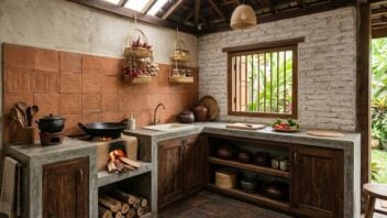 7 Inspirasi Desain Dapur Tradisional Minimalis Tradisional, Fungsional & Tetap Cantik