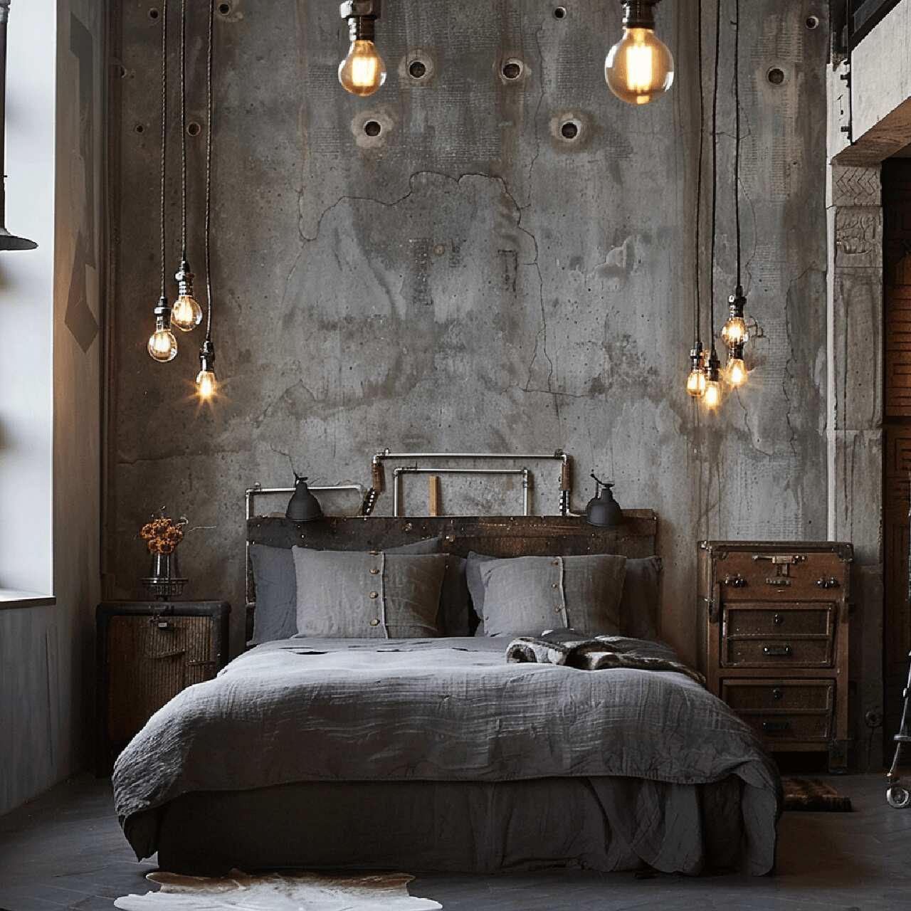 Gambar Kamar Tidur Berkonsep Unfinished Bedroom