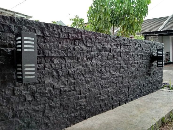 desain dinding batu alam hitam desain dinding batu alam hitam
