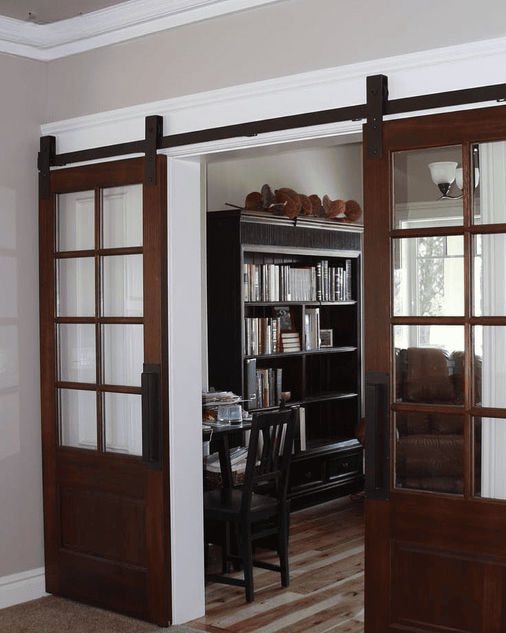 pintu geser kayu