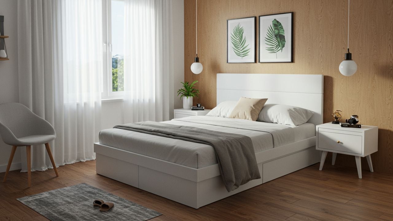 6. Desain Kamar Tidur 3×3 Sederhana untuk Lajang