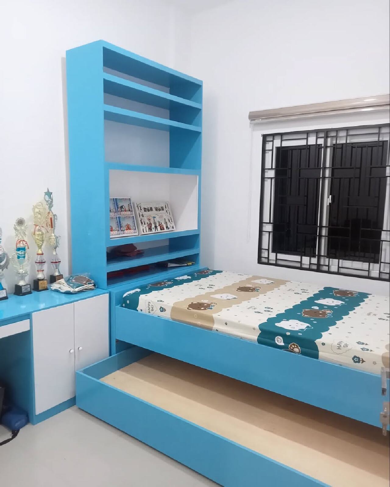 desain kamar anak laki-laki ukuran 3x3