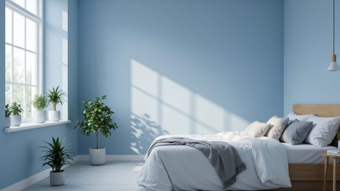5 Inspirasi Cat Kamar Warna Biru Langit yang Memesona