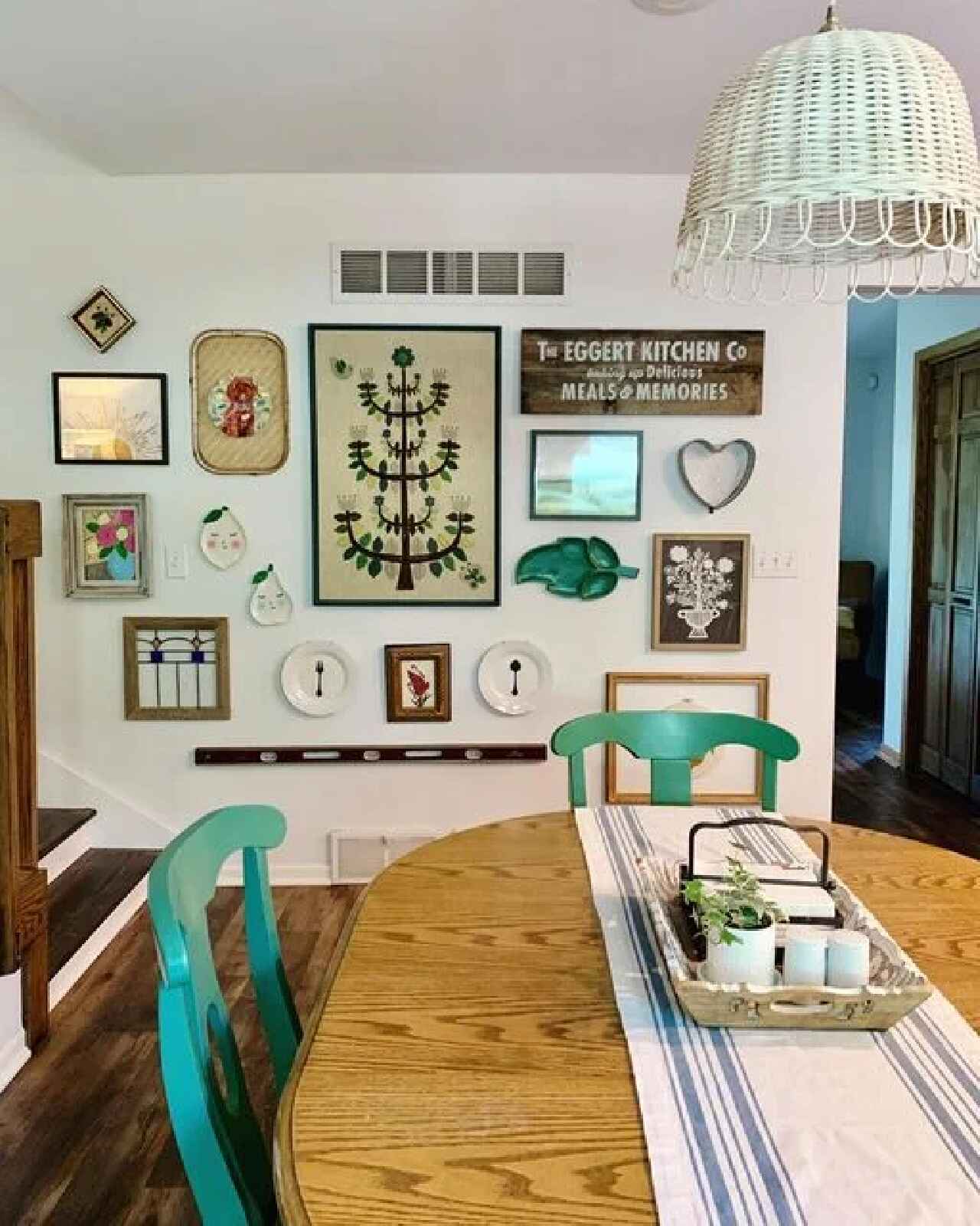 dekorasi dinding dapur retro