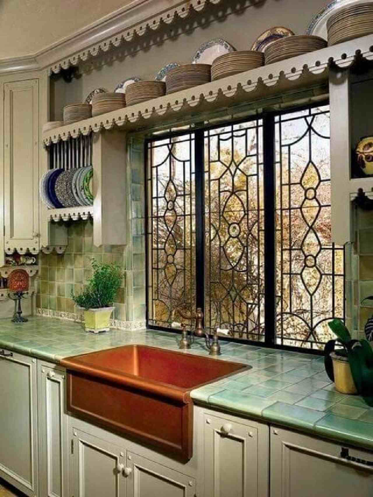 desain dapur retro sederhana