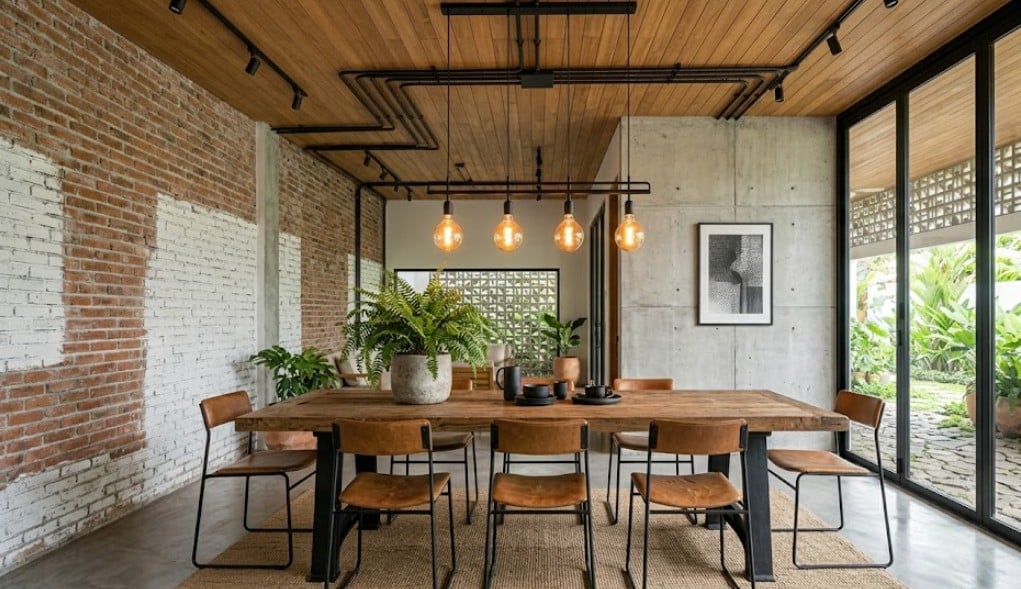 3. Minimalis Industrial dengan Sentuhan Modern