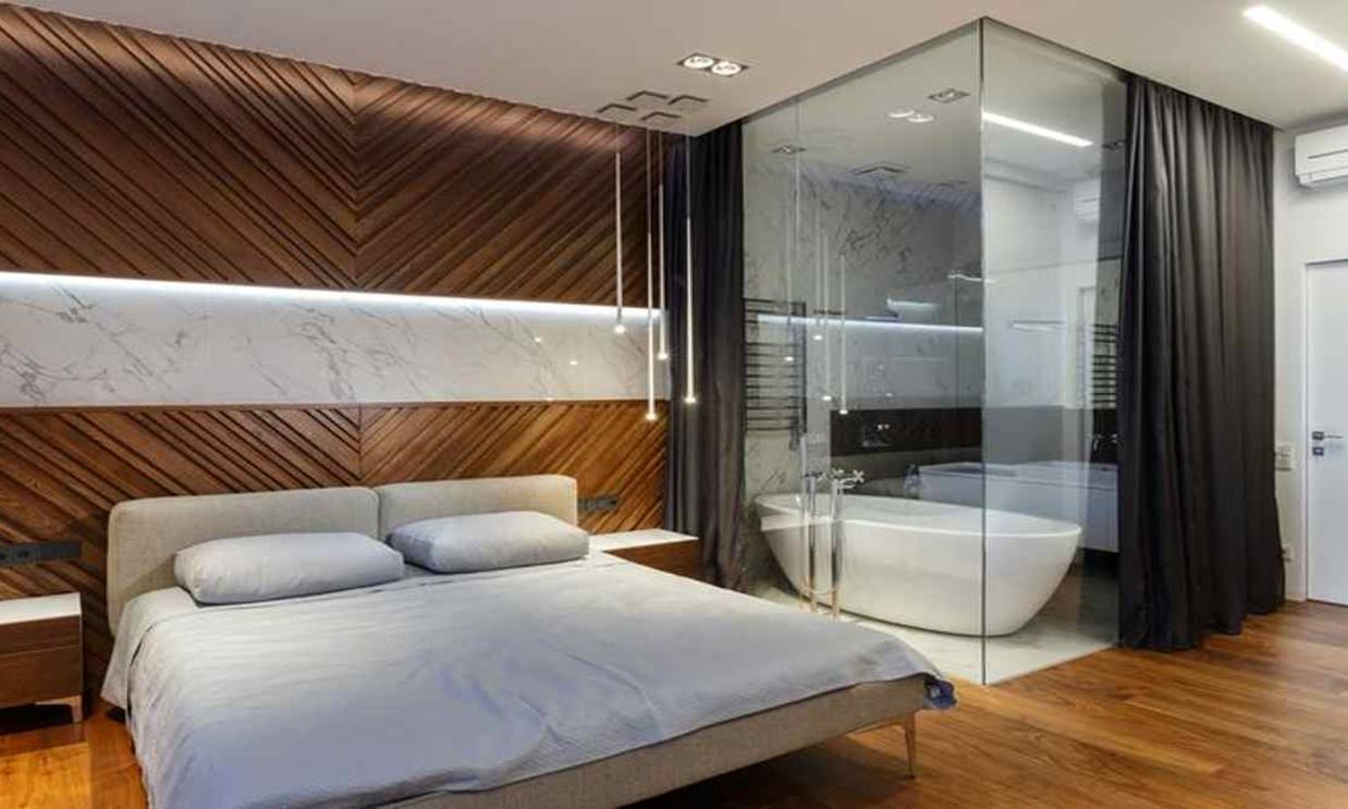 Desain Kamar dengan Kamar Mandi Dalam ala Hotel
