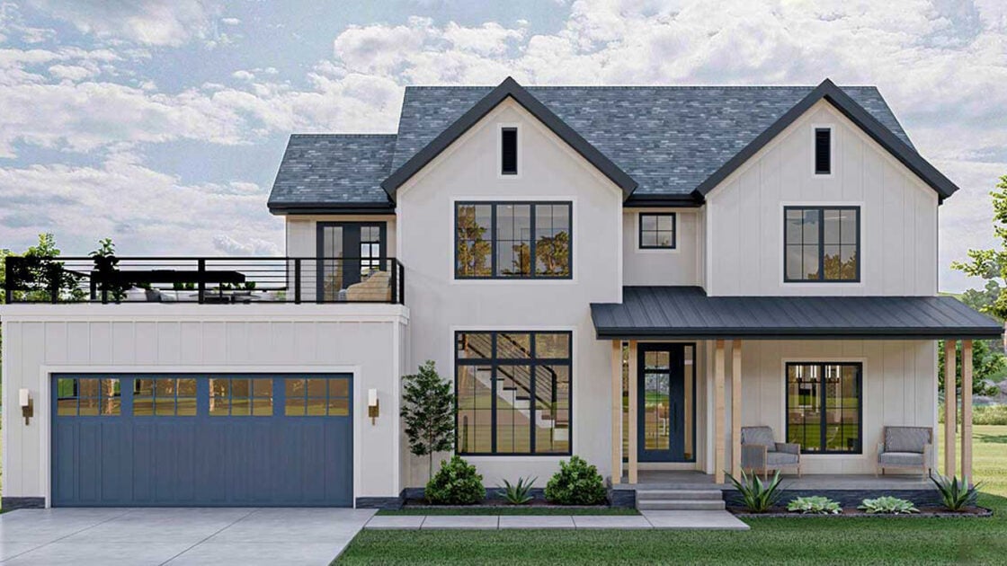 5 Desain Balkon di Atas Carport dan Tips Membuatnya