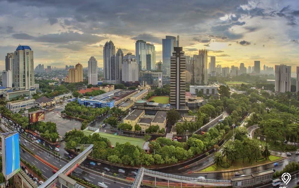 Penampakan BSD City dari ketinggian