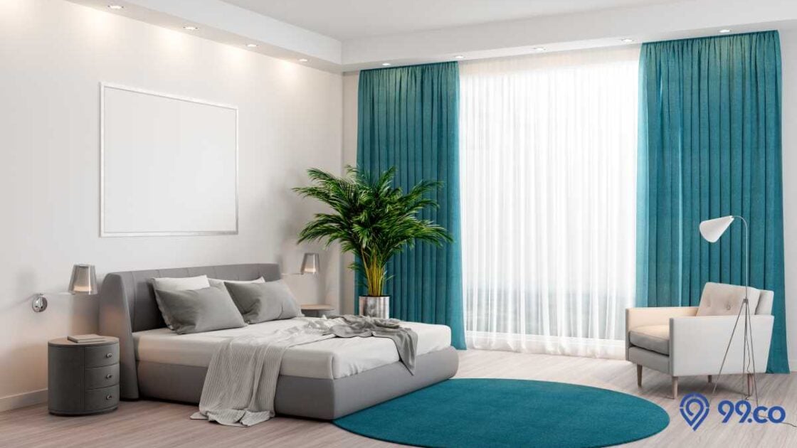 7 Ide Warna Gorden yang Cocok untuk Tembok Warna Putih