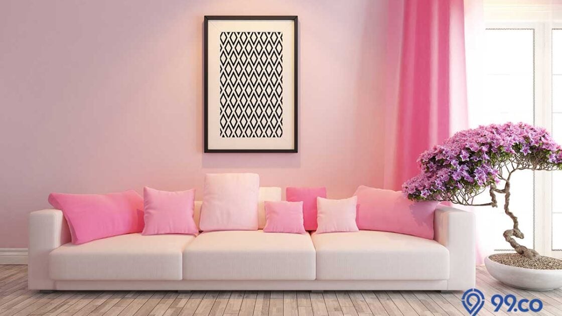 6 Ide Warna Gorden yang Cocok untuk Dinding Pink. Interior Lebih Sedap Dipandang!