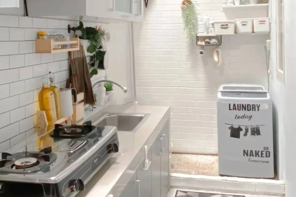 7 Desain Dapur dan Ruang Cuci Menyatu, Anti Boros Tempat!