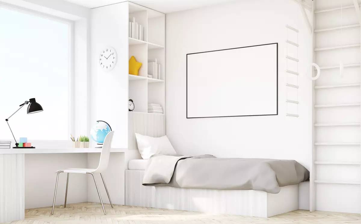 Dekorasi Kamar Kecil Aesthetic Minimalis Putih