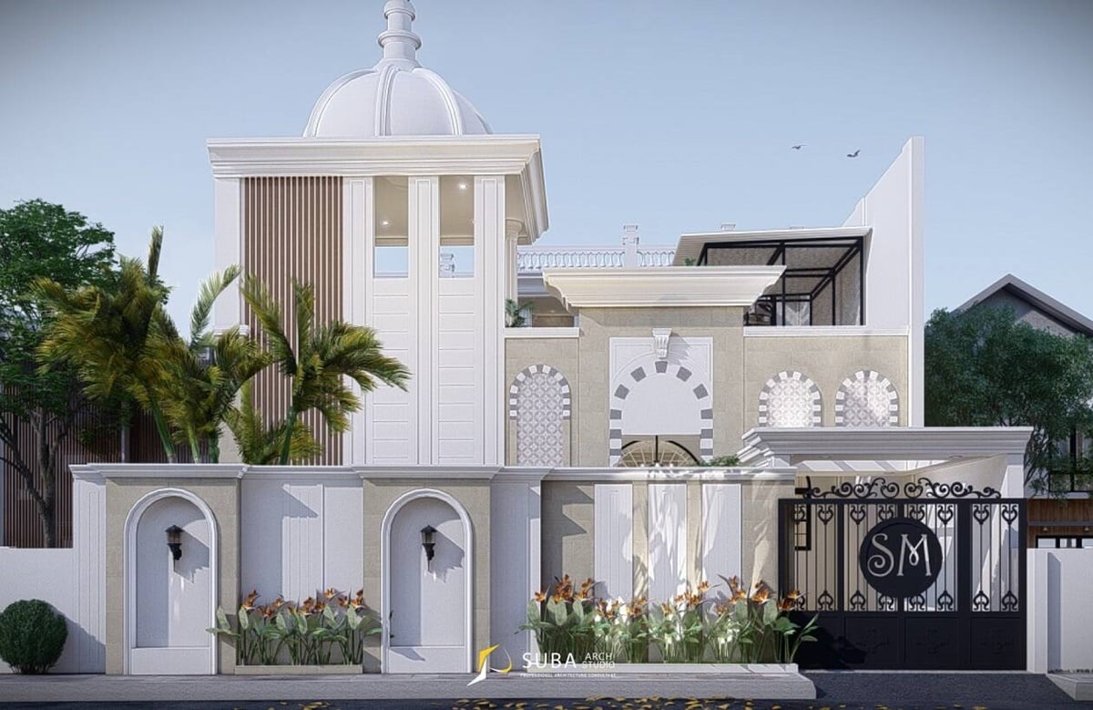 Desain Rumah Arab dengan Kubah