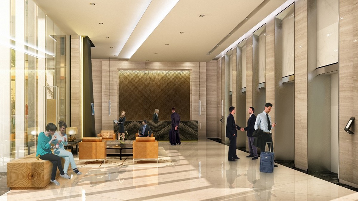Lobby Apartemen Hquarters Business Residence