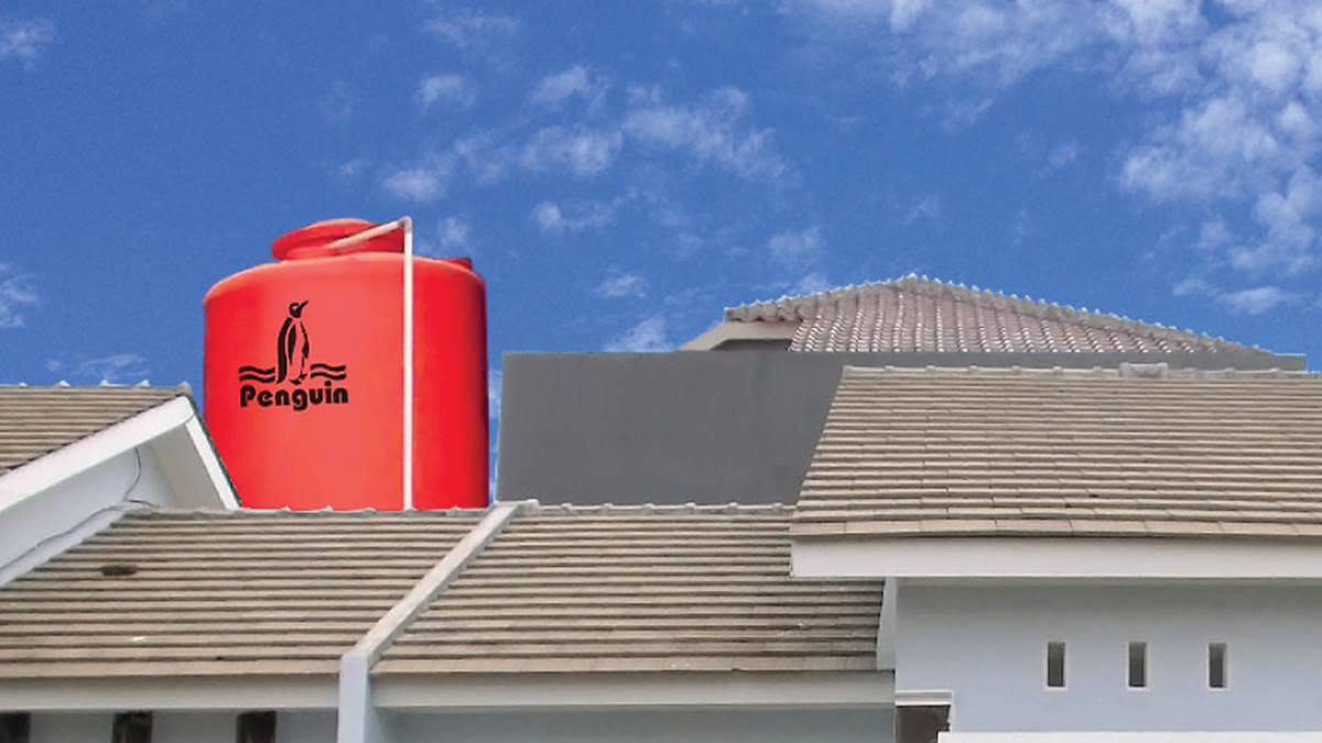 Desain Tempat Tandon Air di Rooftop