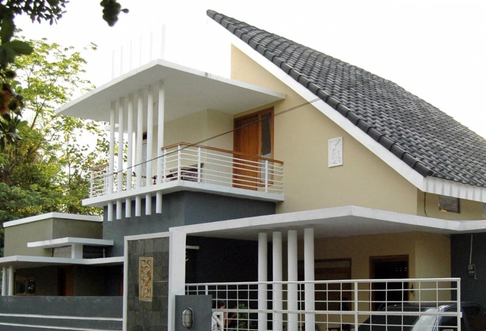 Cek panjang setengah alas atap rumah