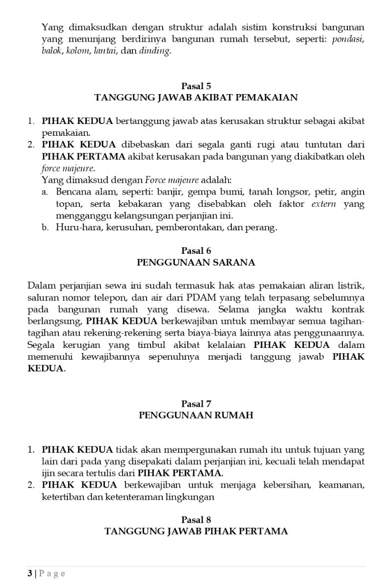 Begini Contoh Perjanjian Sewa Rumah yang Tepat 2023