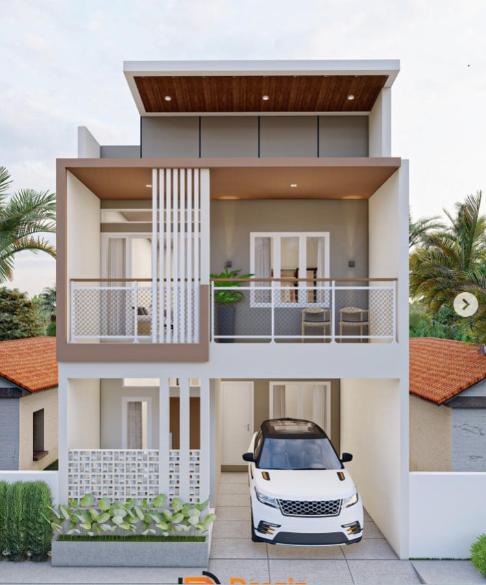 Desain Rumah 2 Lantai dengan Pencahayaan yang Baik