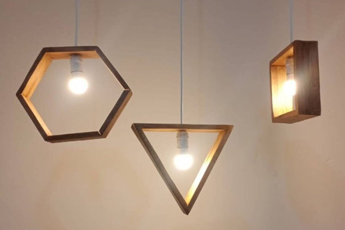 cara membuat lampu tidur dari kayu
