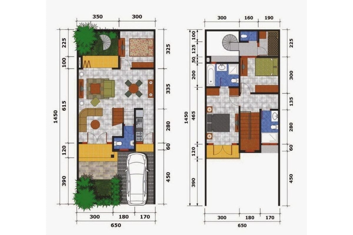 Denah Rumah Type 36 3 Kamar Tidur