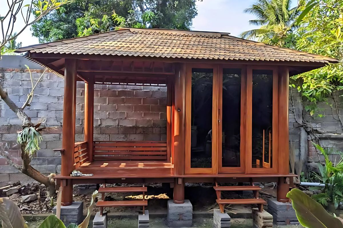 Rumah Kayu Sederhana Gazebo