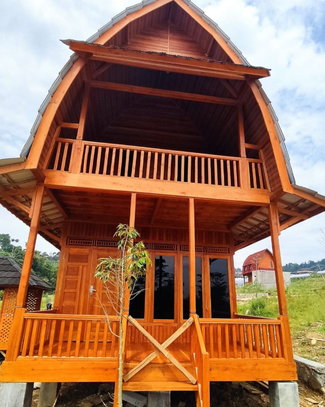 Rumah Kayu Sederhana Konsep Lumbung