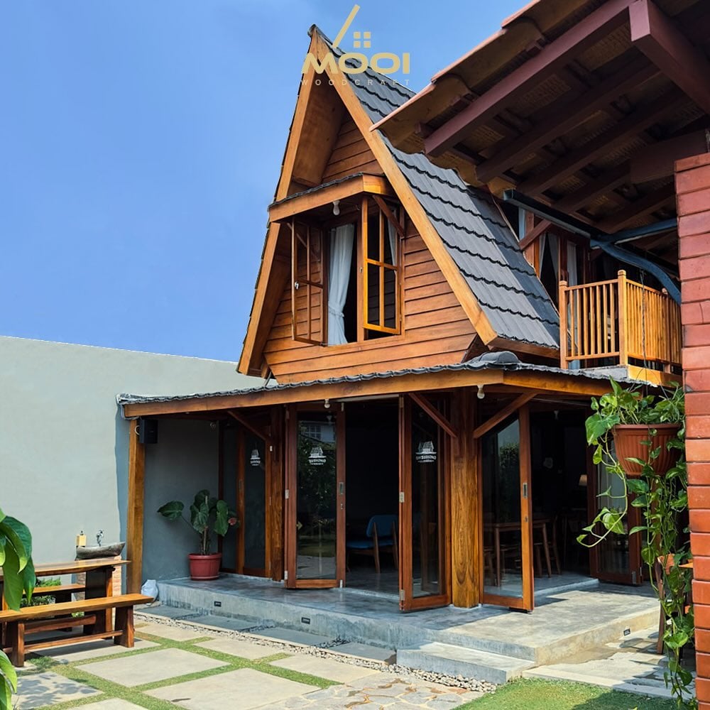 Gambar Rumah Kayu Sederhana untuk Gazebo Berukuran Luas