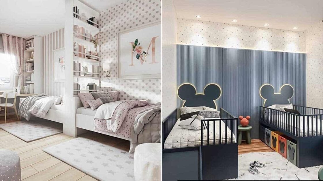6 Ide Desain Kamar Tidur untuk 2 Anak Perempuan. Nyaman Banget!