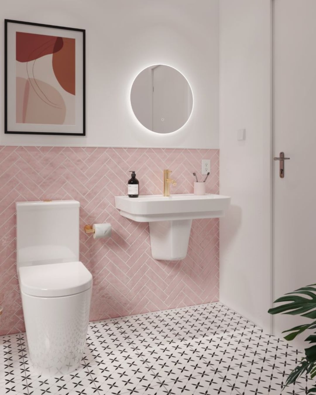 Keramik Kamar Mandi Modern Minimalis dengan Gaya Feminin