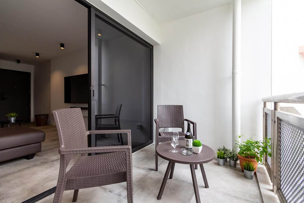 desain balkon rumah minimalis