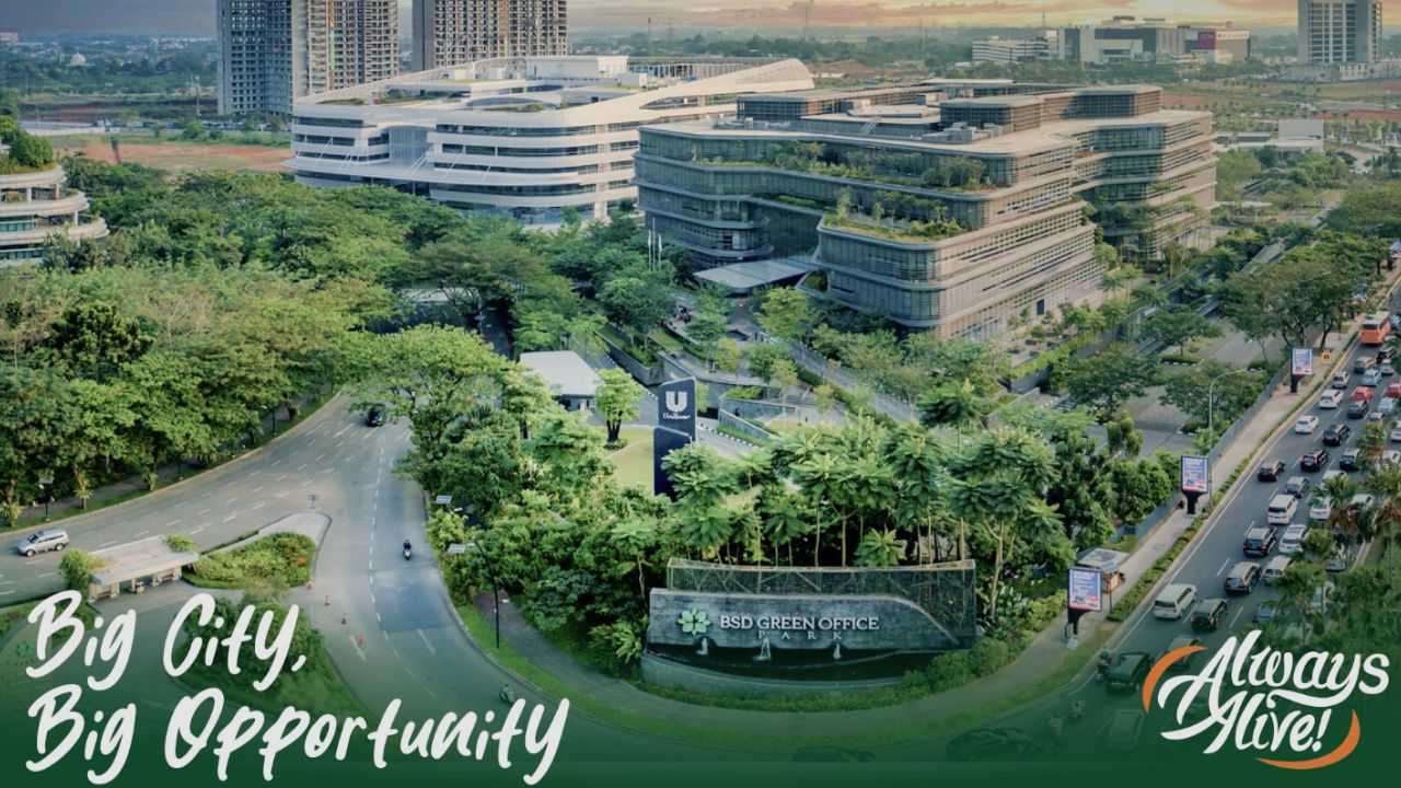 Penampakan BSD City dari atas
