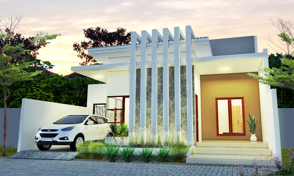 Desain Eksterior Rumah 1 Lantai