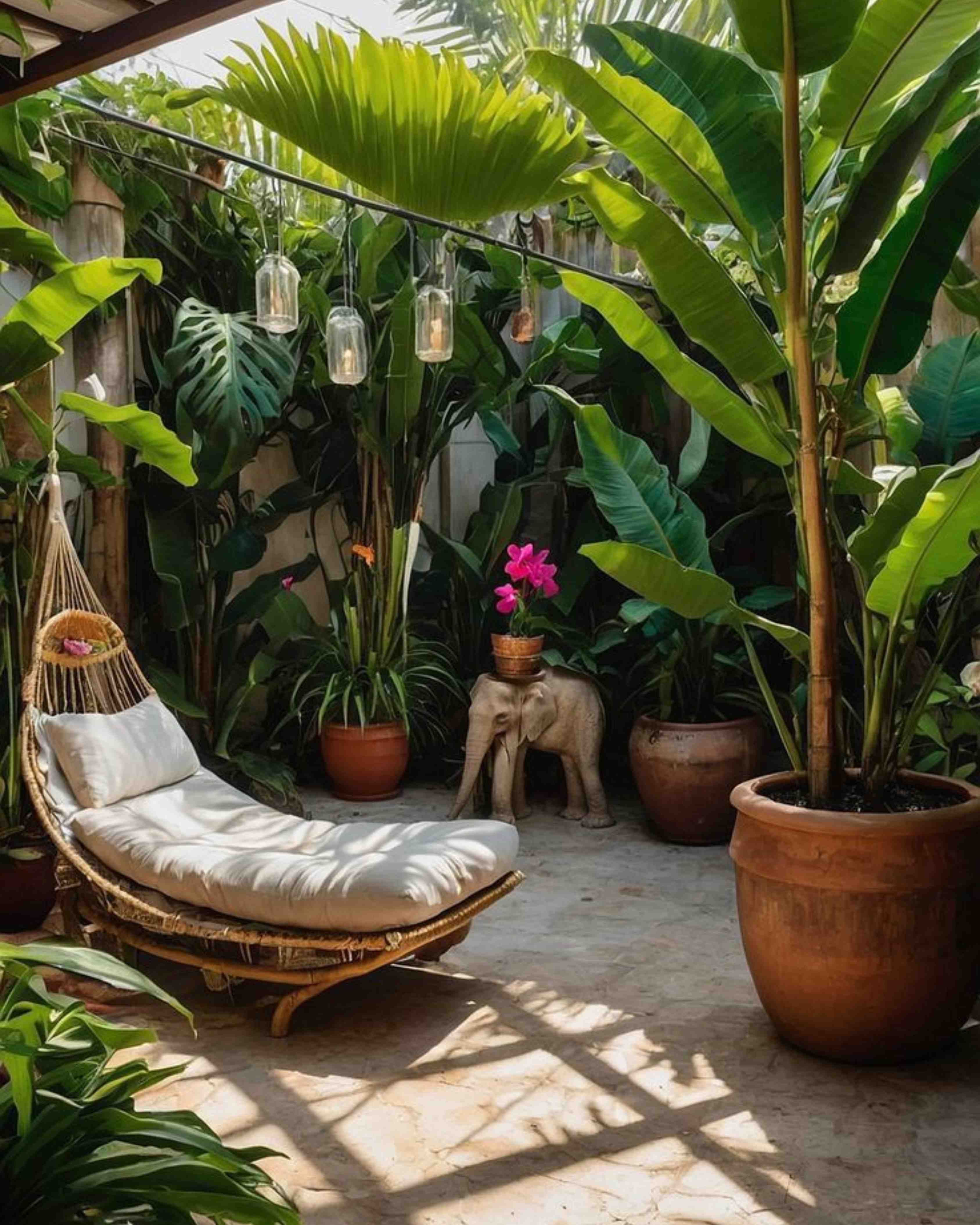 Inspirasi Taman Belakang Rumah Minimalis Tropis