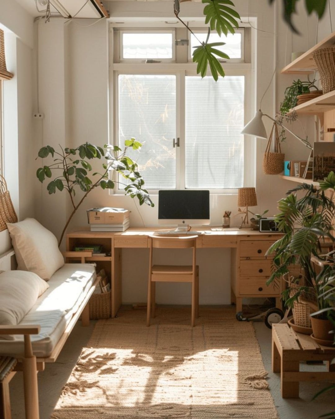 Desain Ruang Kerja Japandi