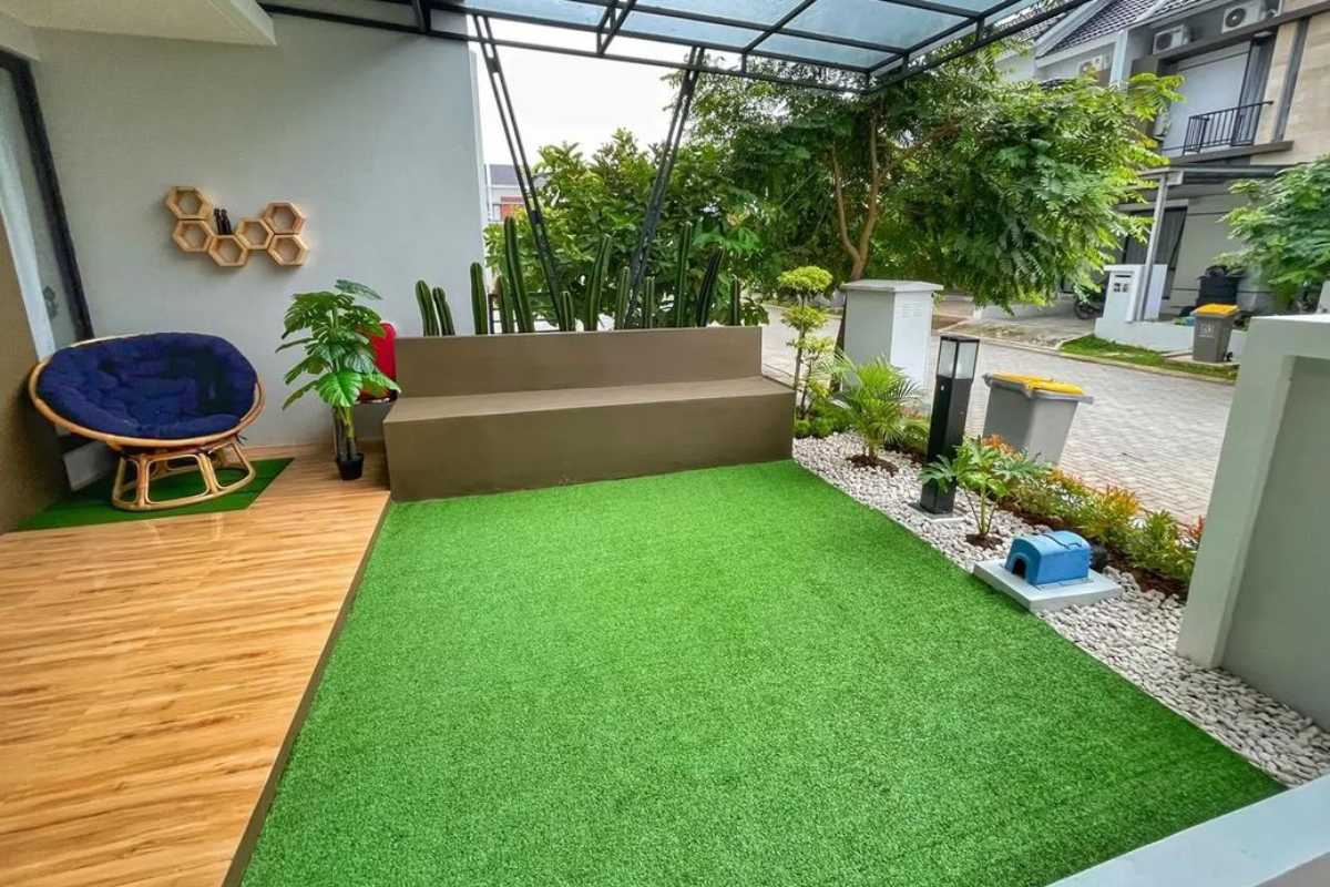 Gambar Landscape Taman di Depan Rumah