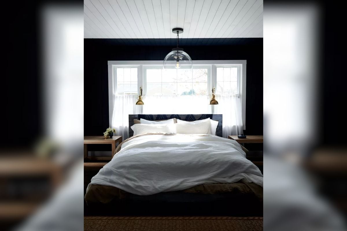 Desain Kamar Tidur Minimalis dengan Warna Gelap