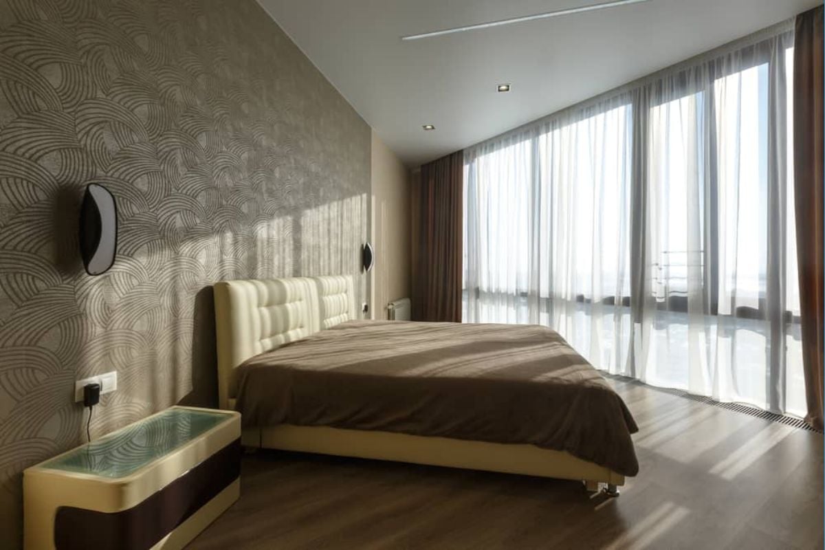 Desain Kamar Tidur dengan Wallpaper