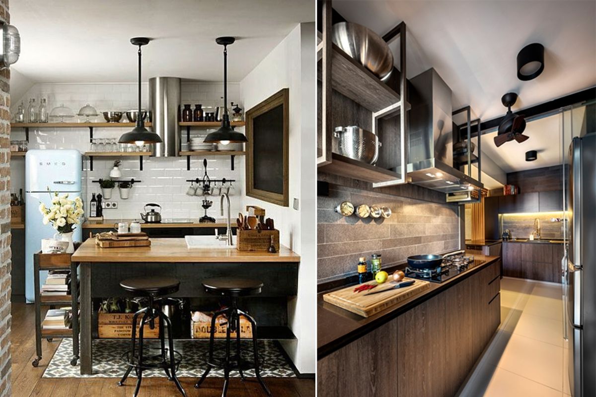 Desain Dapur Rumah Subsidi Industrial