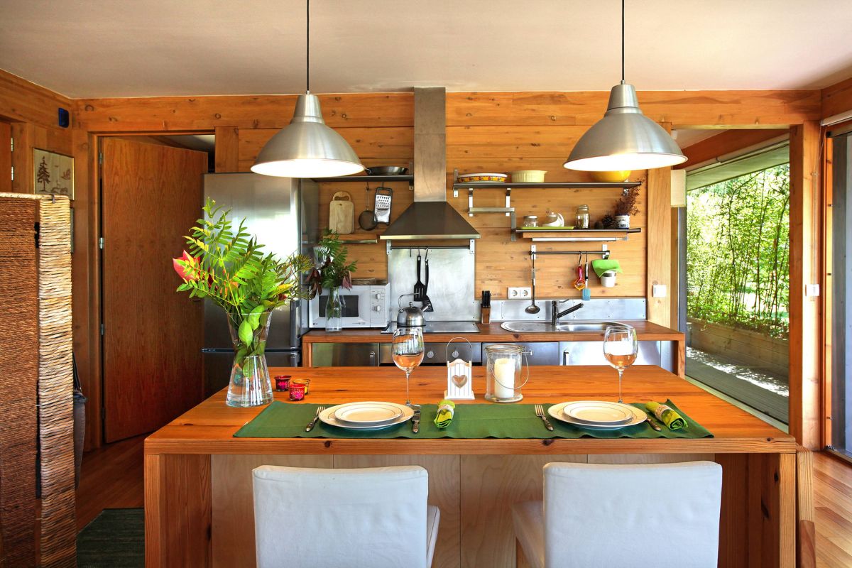 Desain Dapur Rumah Subsidi Bernuansa Tropis