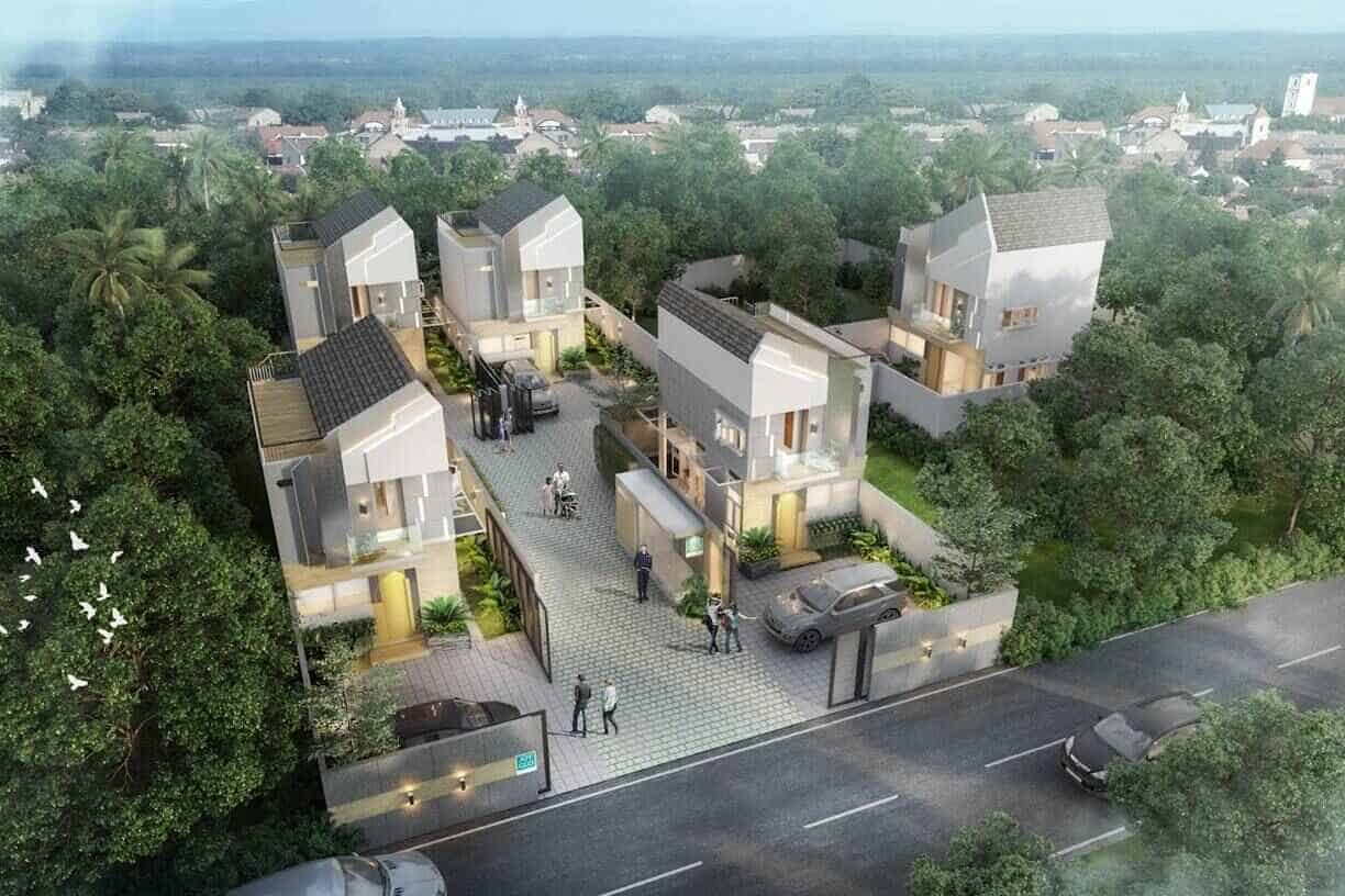 Desain Rumah Minimalis 3 Lantai dengan Rooftop