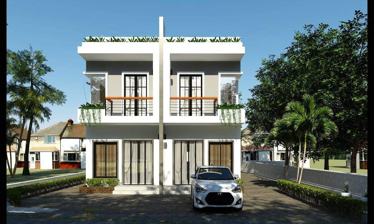 Model Rumah Kontrakan 2 Pintu Estetis