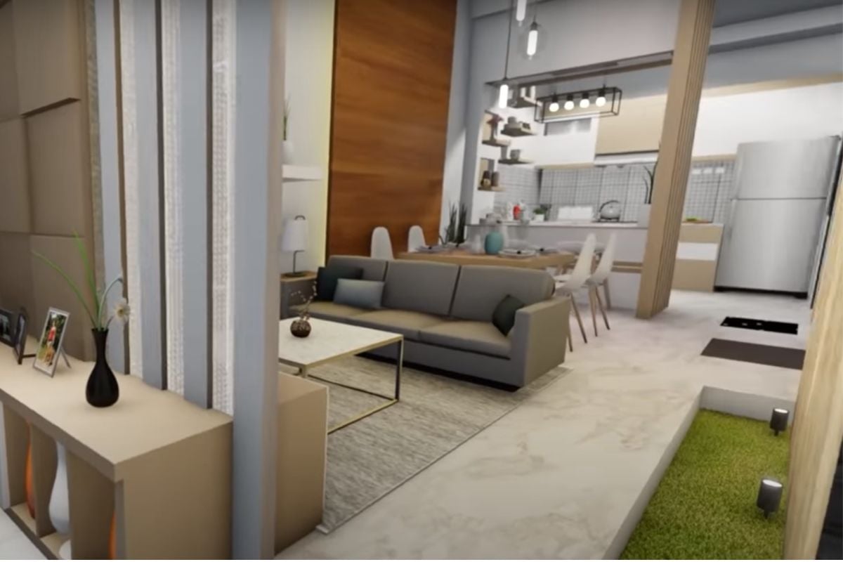 Desain Rumah Minimalis Modern 6x12 Konsep Open Space