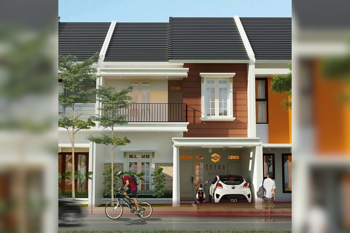 Desain Rumah Minimalis Modern Type 45 2 Lantai