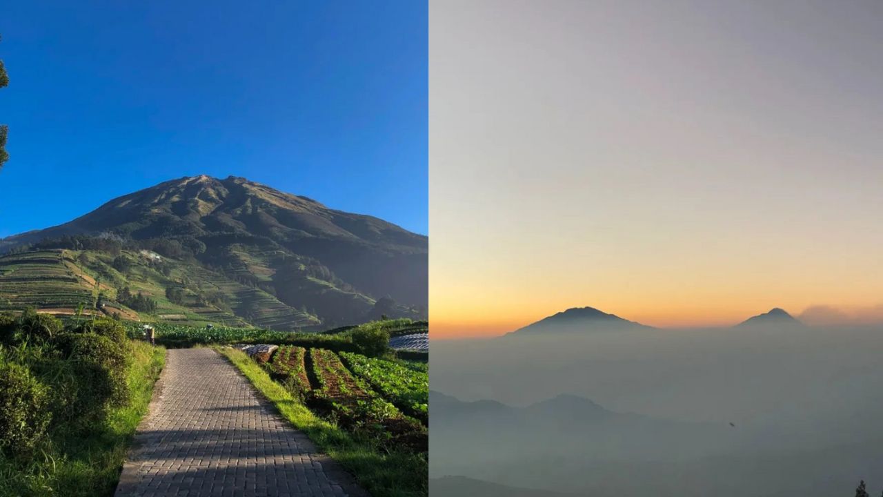 Pemandangan pegunungan di Magelang